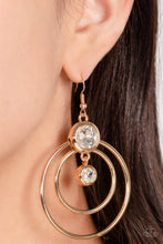 Load image into Gallery viewer, Dapperly Deluxe - Gold Earring - Paparazzi - Dare2bdazzlin N Jewelry
