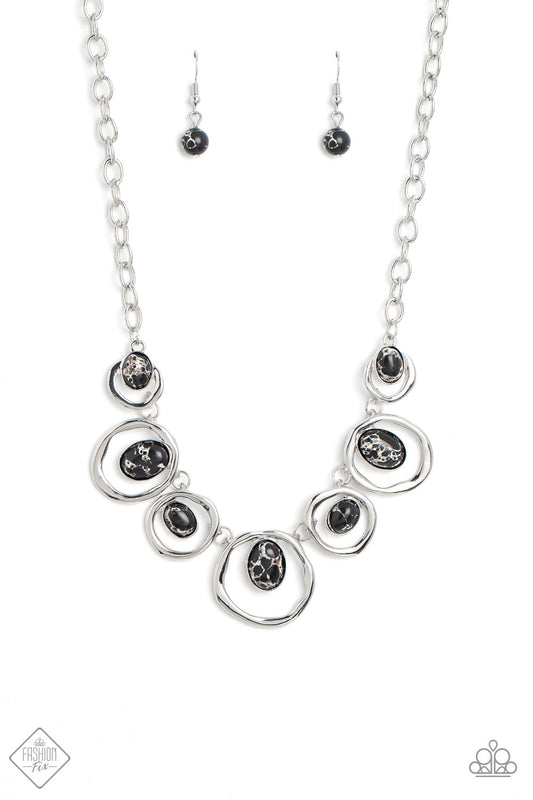 Marble Medley - Black Necklace - Paparazzi - Dare2bdazzlin N Jewelry