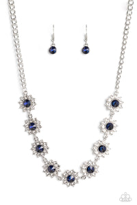 Blooming Brilliance - Blue Necklace - Paparazzi - Dare2bdazzlin N Jewelry
