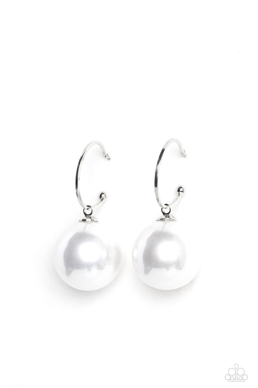 PEARL of My Eye - White Earring - Paparazzi - Dare2bdazzlin N Jewelry