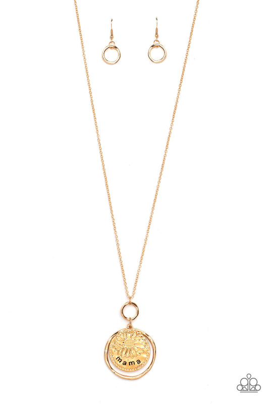 Flowers for Mama - Gold Necklace - Paparazzi - Dare2bdazzlin N Jewelry
