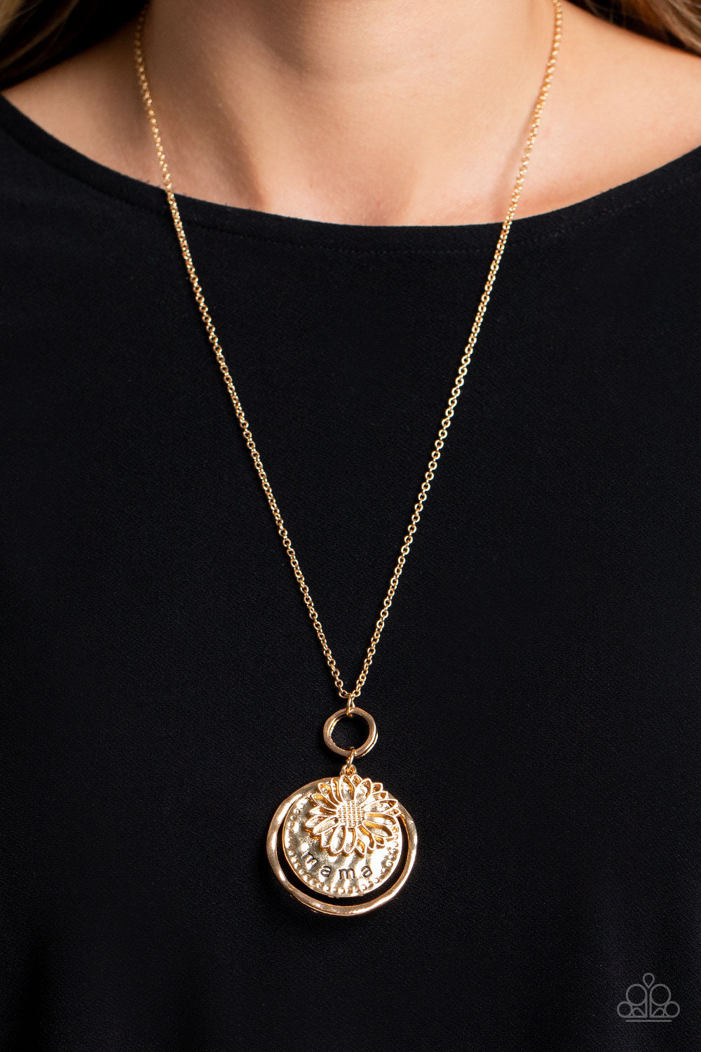 Flowers for Mama - Gold Necklace - Paparazzi - Dare2bdazzlin N Jewelry