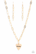 Load image into Gallery viewer, Mama Cant Buy You Love - Gold Necklace - Paparazzi - Dare2bdazzlin N Jewelry
