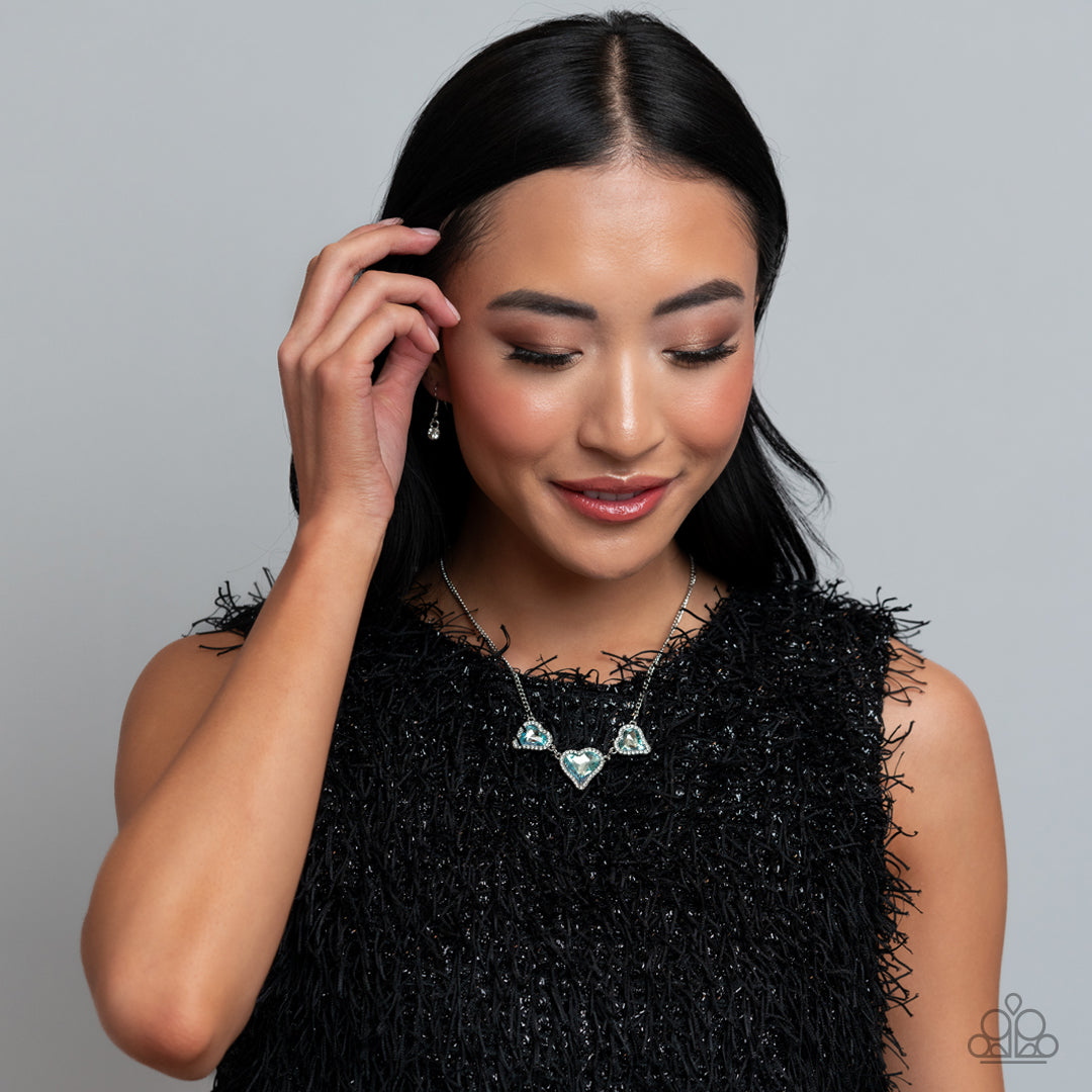 State of the HEART - Blue Necklace - Paparazzi - Dare2bdazzlin N Jewelry