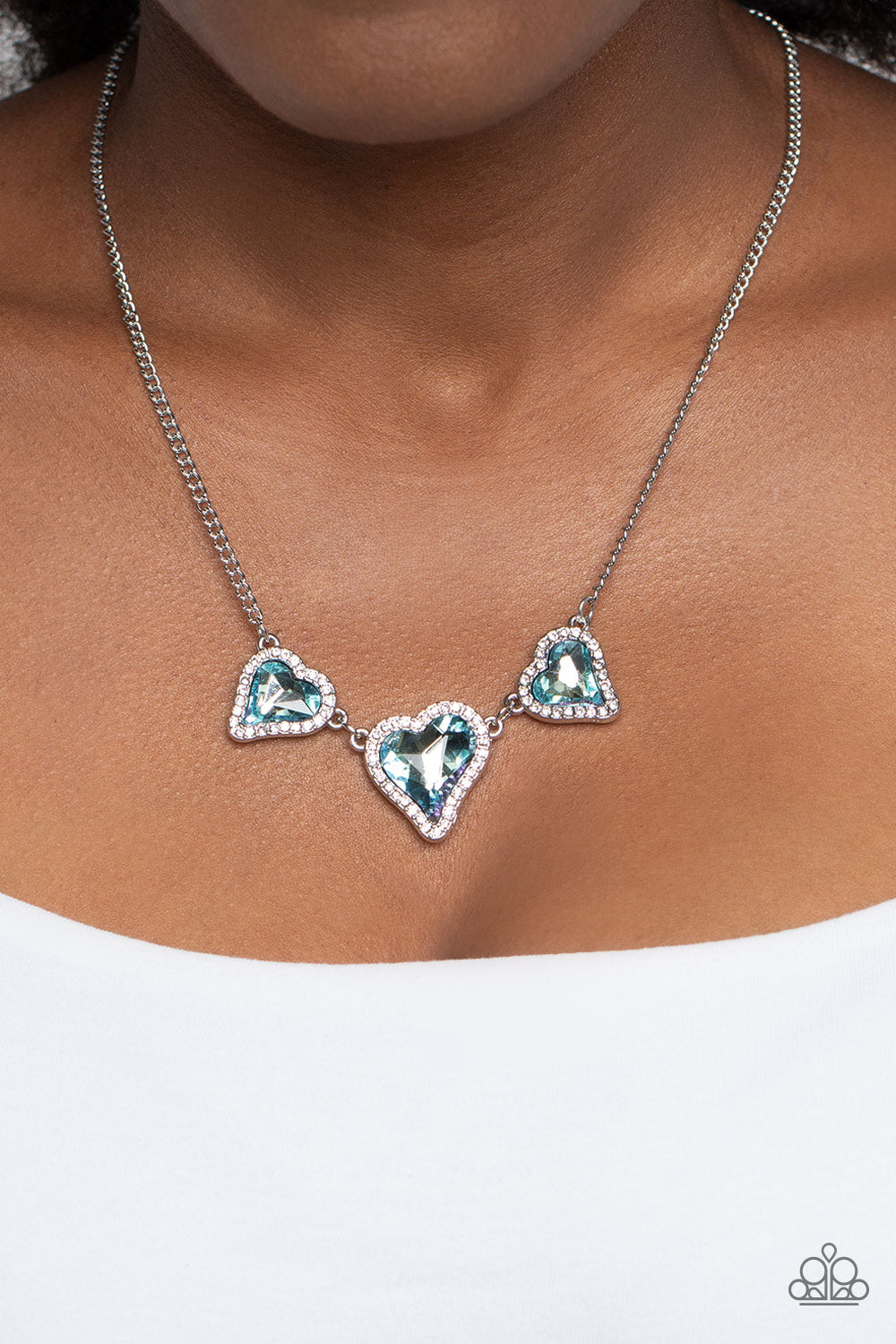 State of the HEART - Blue Necklace - Paparazzi - Dare2bdazzlin N Jewelry