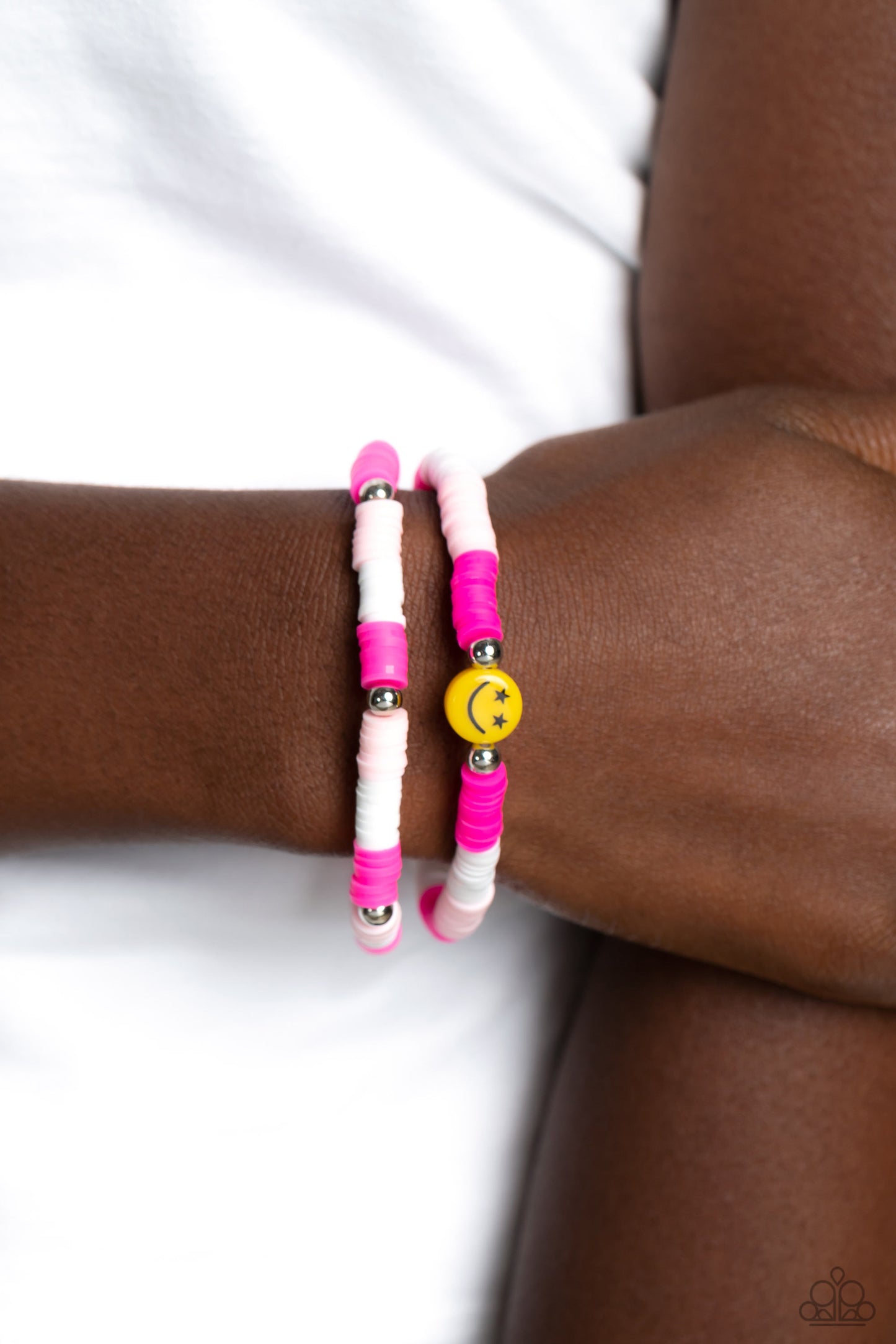 In SMILE - Pink Bracelet - Paparazzi - Dare2bdazzlin N Jewelry