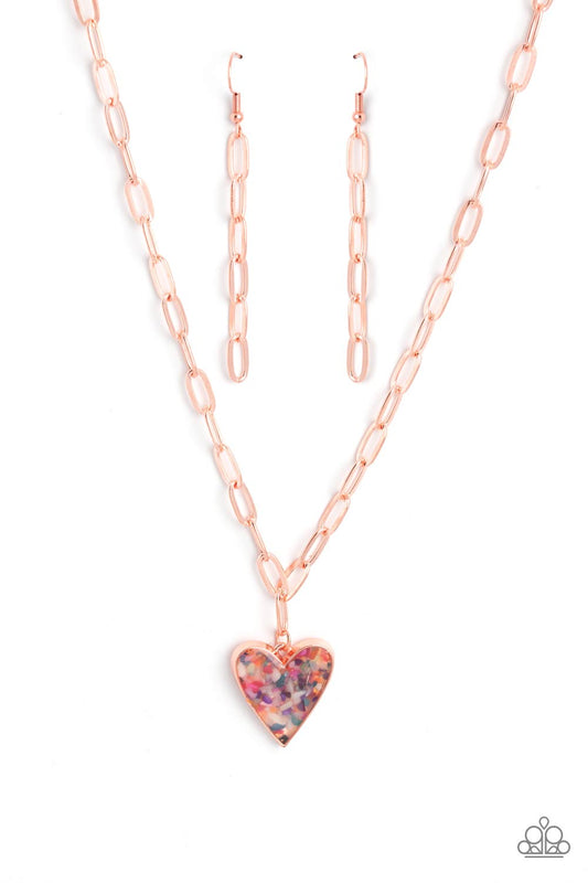 Kiss and SHELL - Copper Necklace - Paparazzi - Dare2bdazzlin N Jewelry