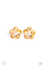 Load image into Gallery viewer, Miami Magic - Gold Clip-on Earring - Paparazzi - Dare2bdazzlin N Jewelry
