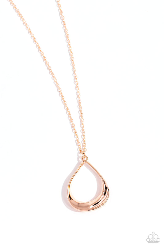 Subtle Season - Rose Gold Necklace - Paparazzi - Dare2bdazzlin N Jewelry