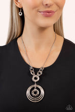 Load image into Gallery viewer, High HOOPS - Silver Necklace - Paparazzi - Dare2bdazzlin N Jewelry
