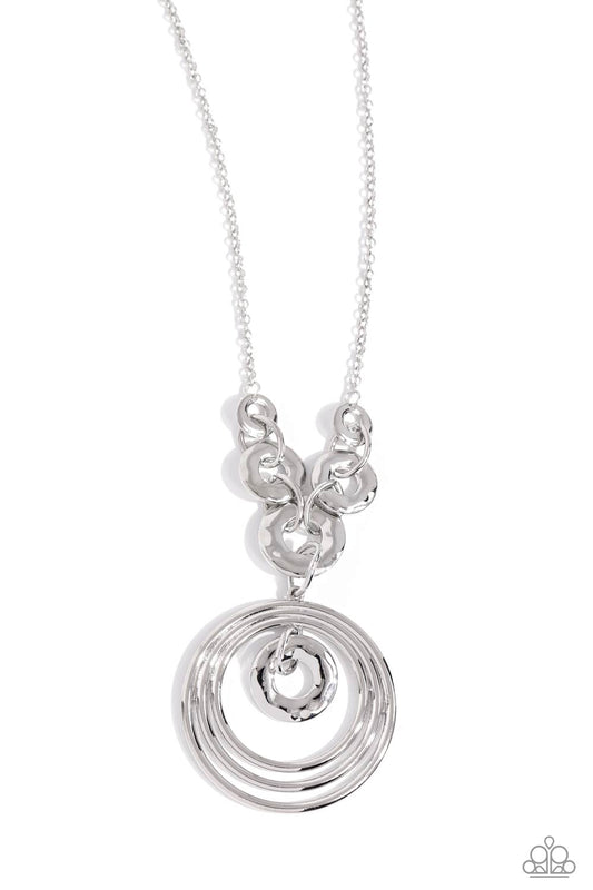 High HOOPS - Silver Necklace - Paparazzi - Dare2bdazzlin N Jewelry