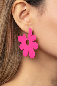 Flower Power Fantasy - Pink Earring - Paparazzi - Dare2bdazzlin N Jewelry