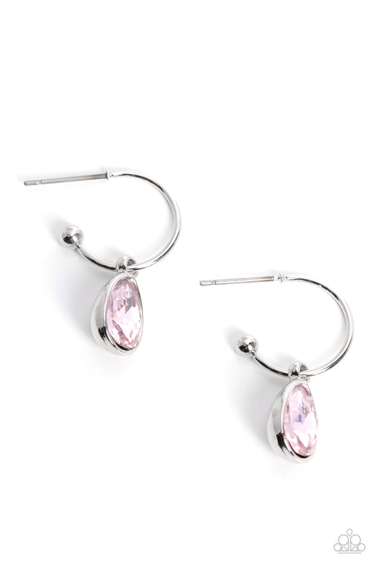 Teardrop Tassel - Pink Earring - Paparazzi - Dare2bdazzlin N Jewelry