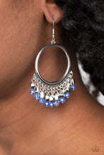 Load image into Gallery viewer, Fringe Fanfare - Blue Earring - Paparazzi - Dare2bdazzlin N Jewelry
