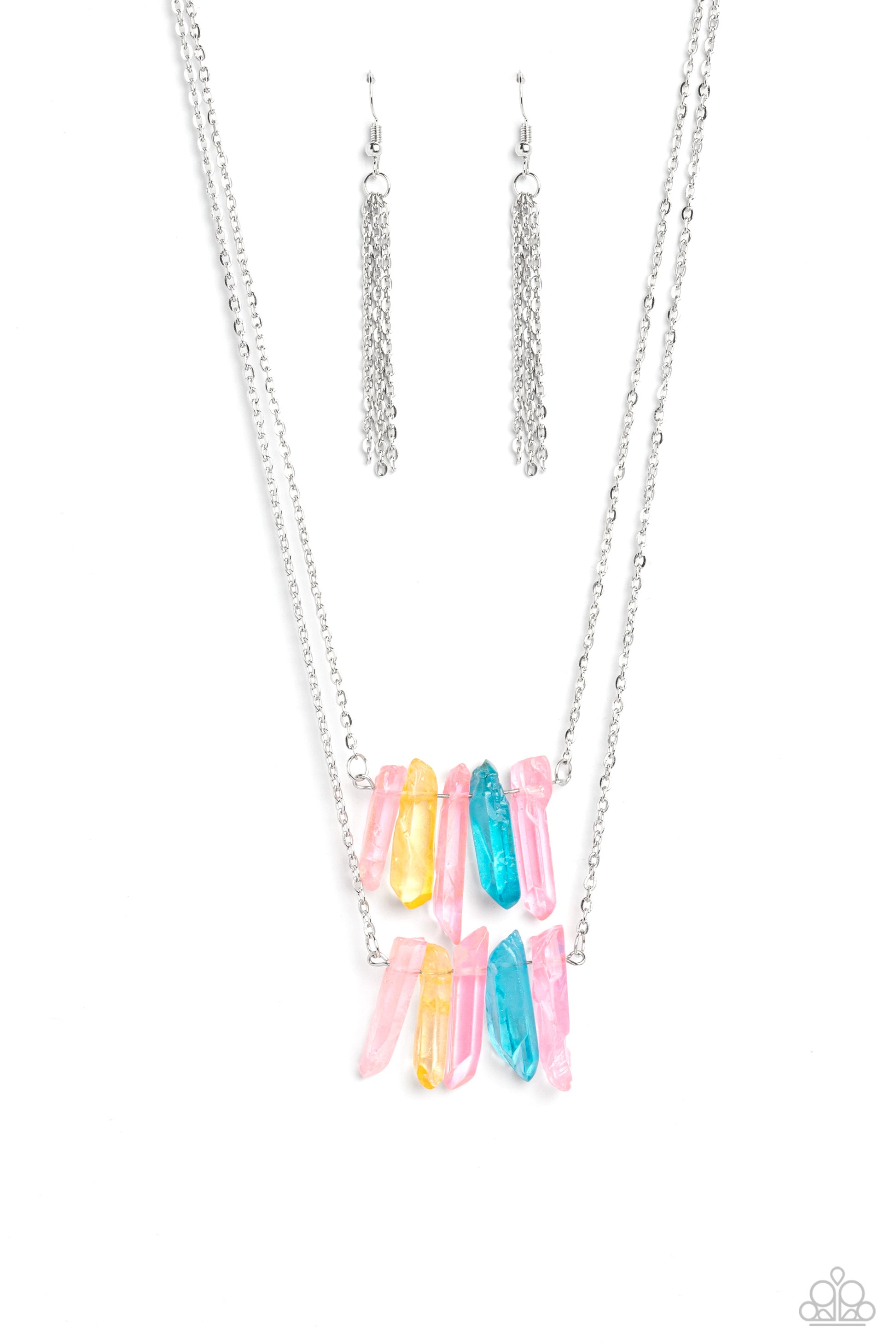 Crystal Catwalk - Multi Necklace - Paparazzi - Dare2bdazzlin N Jewelry