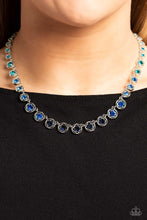 Load image into Gallery viewer, Kaleidoscope Charm - Blue Necklace - Paparazzi - Dare2bdazzlin N Jewelry
