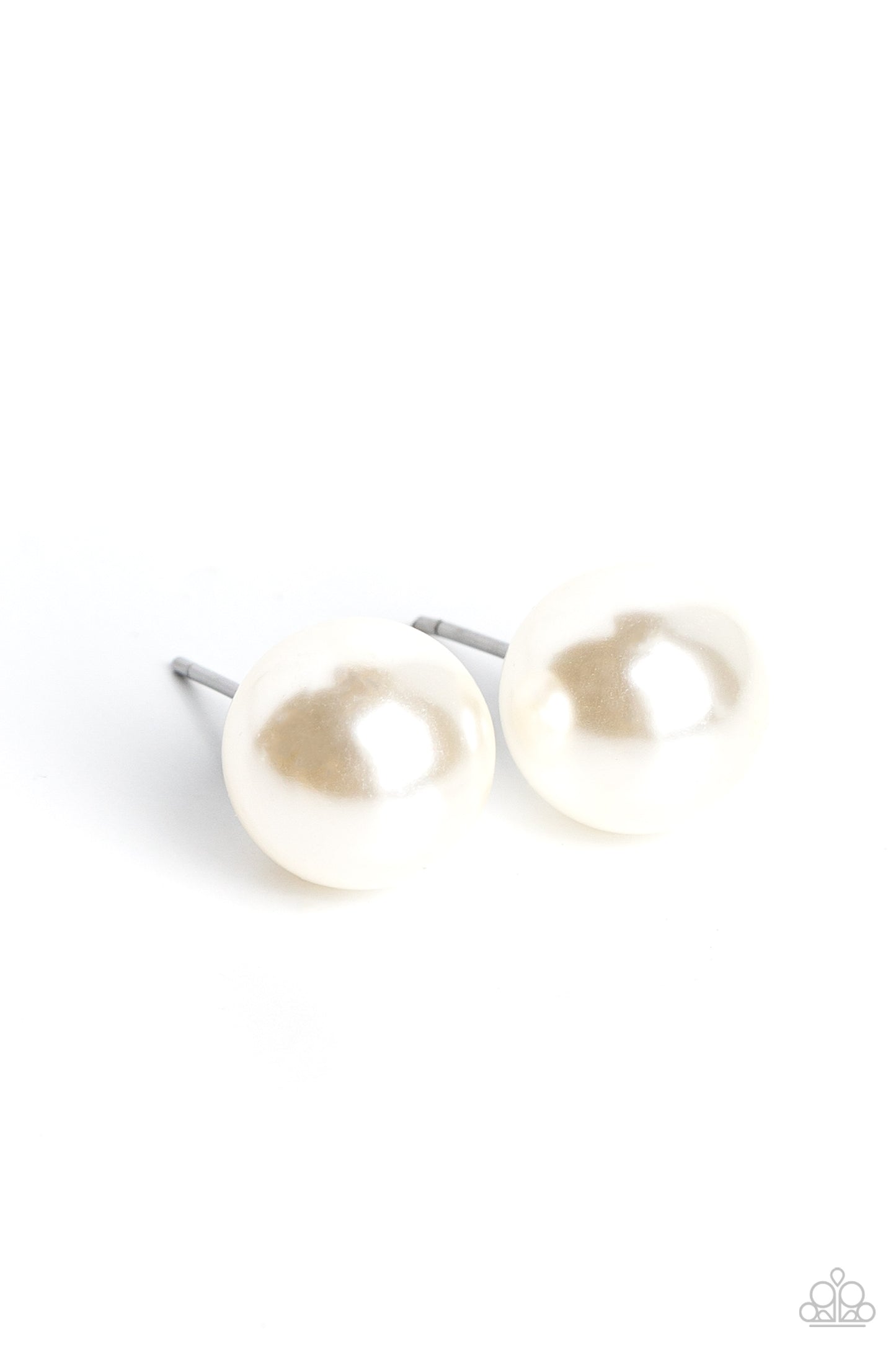 Debutante Details - White Earring - Paparazzi - Dare2bdazzlin N Jewelry