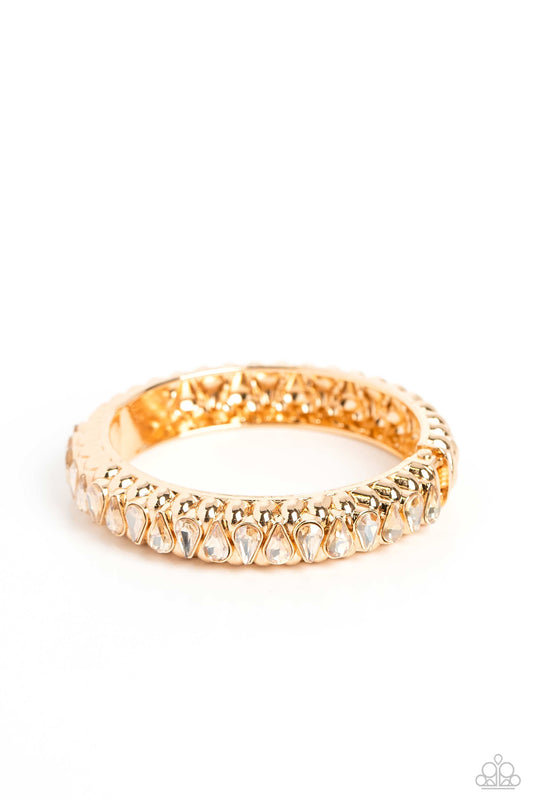 Crafted Coals - Gold Bracelet - Paparazzi - Dare2bdazzlin N Jewelry