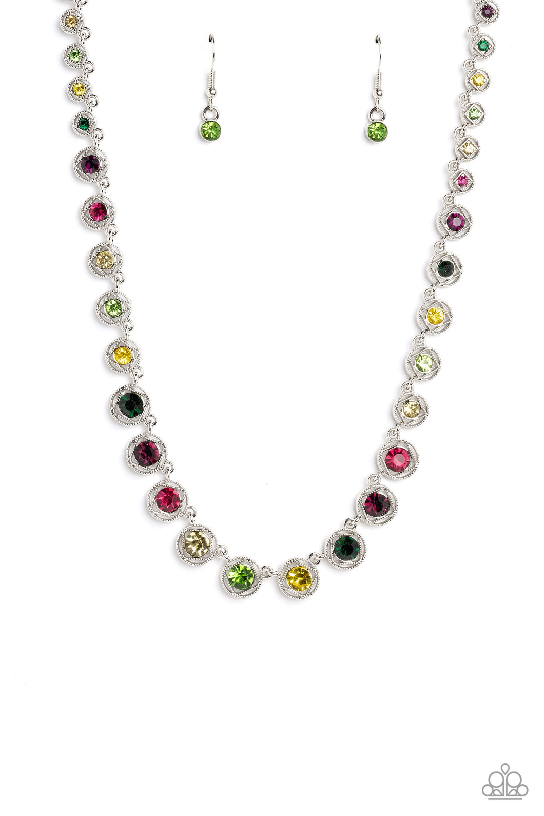 Kaleidoscope Charm - Multi Necklace - Paparazzi - Dare2bdazzlin N Jewelry