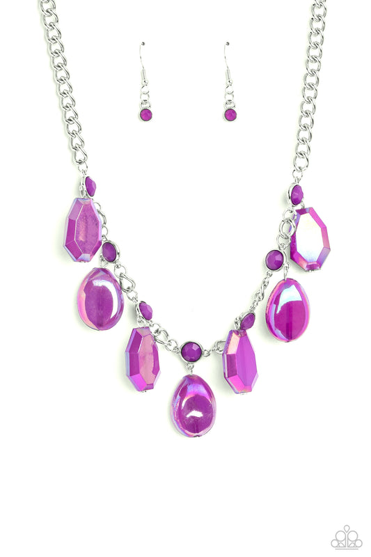 Maldives Mural - Purple Necklace - Paparazzi - Dare2bdazzlin N Jewelry