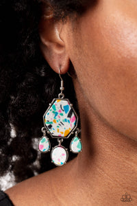 Organic Optimism - White Earring - Paparazzi - Dare2bdazzlin N Jewelry