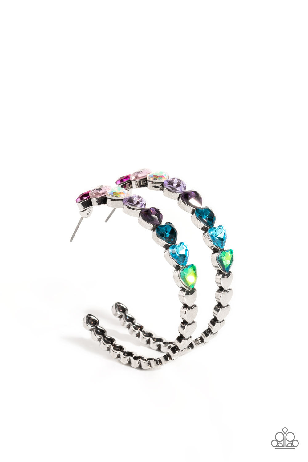 Hypnotic Heart Attack - Multi Earring - Paparazzi - Dare2bdazzlin N Jewelry
