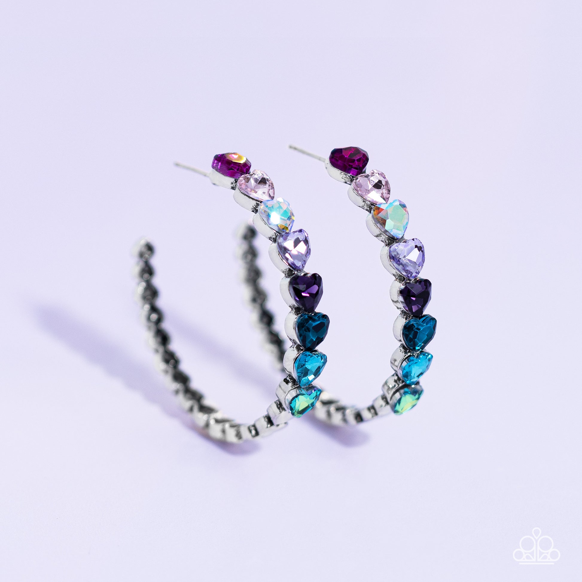 Hypnotic Heart Attack - Multi Earring - Paparazzi - Dare2bdazzlin N Jewelry