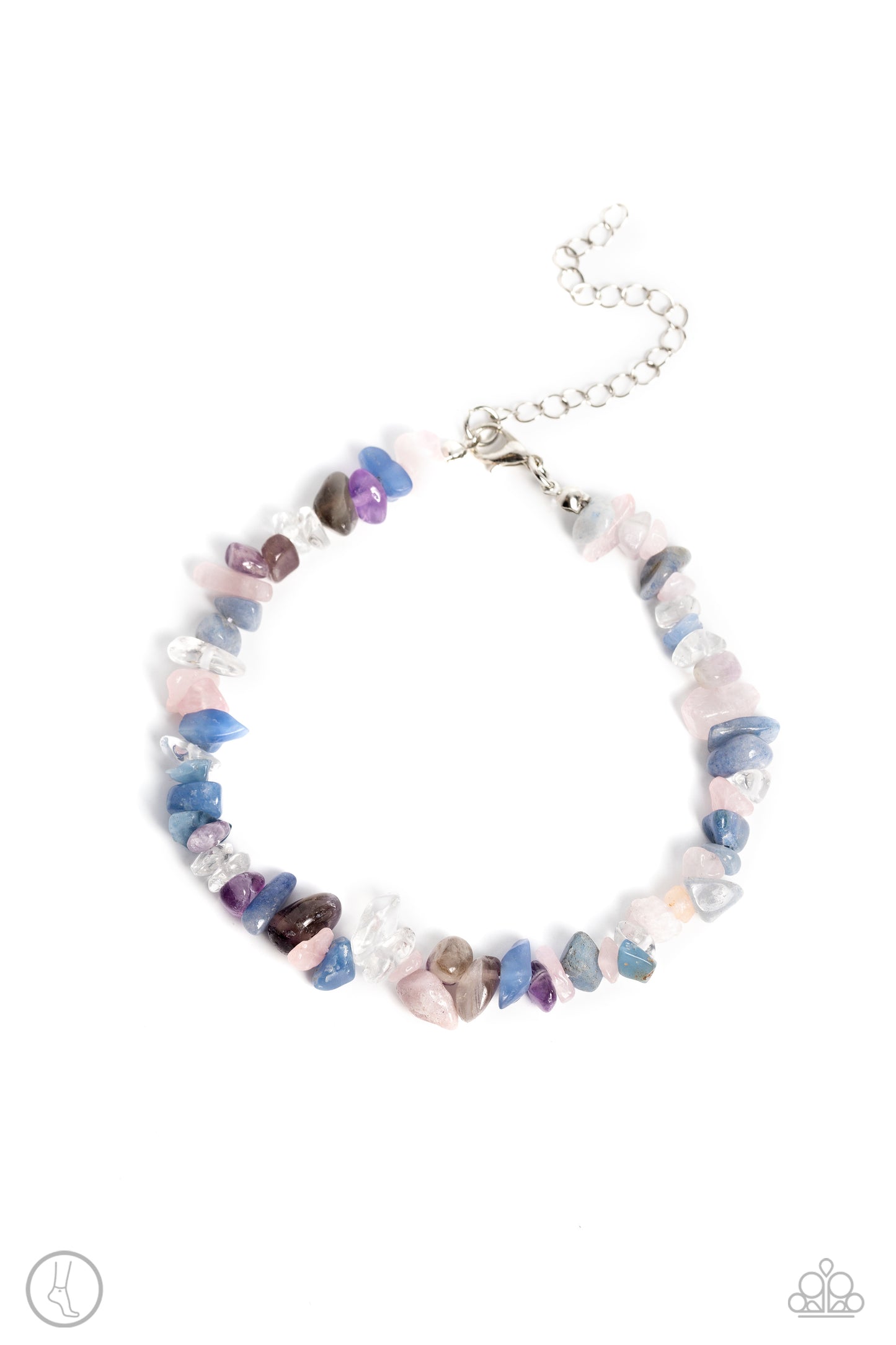 Chiseled Coastline - Multi Anklet - Paparazzi - Dare2bdazzlin N Jewelry