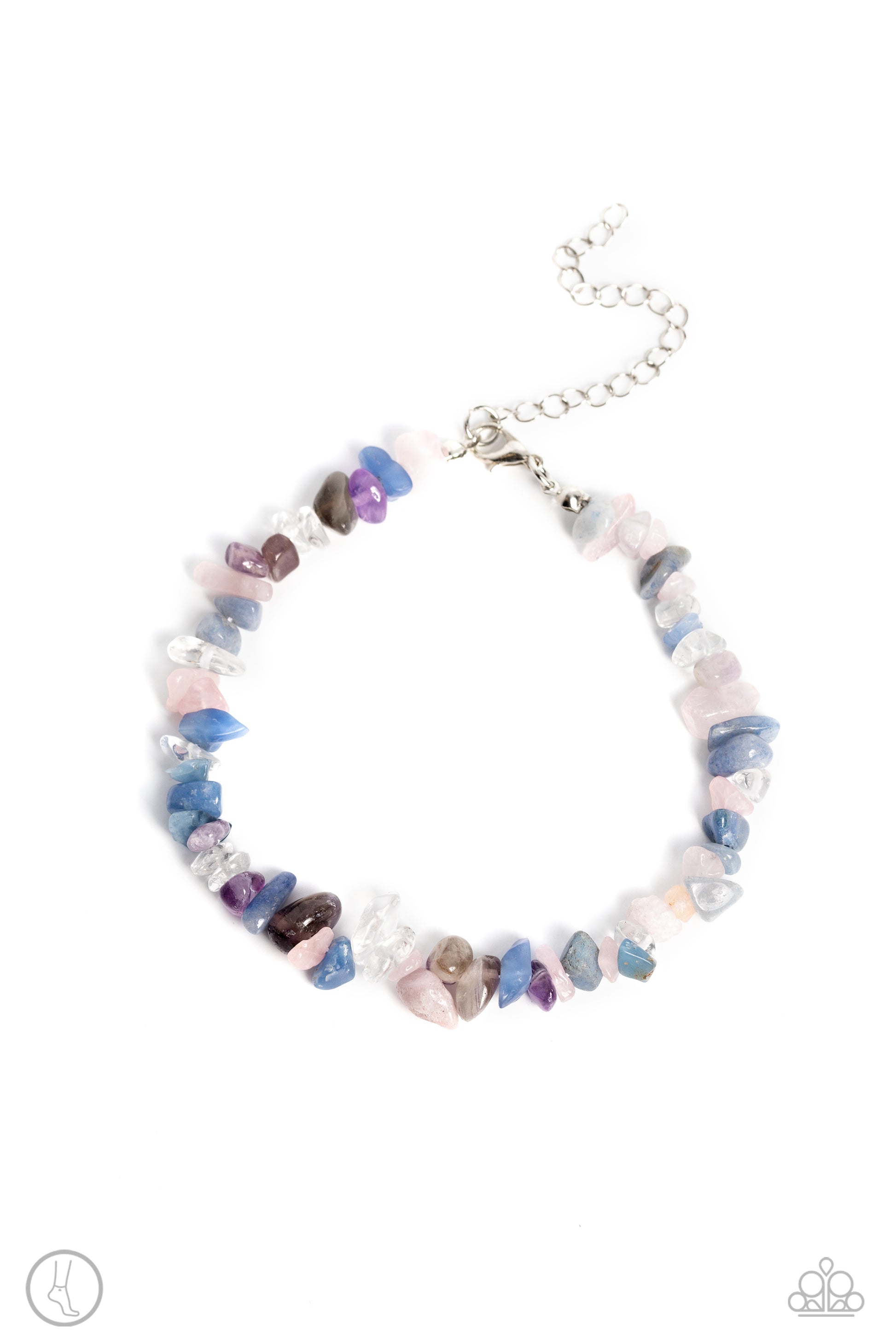 Chiseled Coastline - Multi Anklet - Paparazzi - Dare2bdazzlin N Jewelry