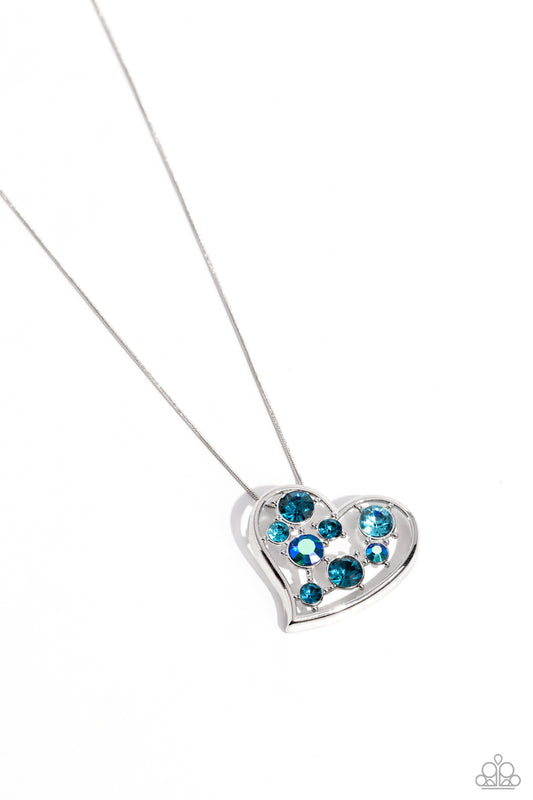 Romantic Recognition - Blue Necklace - Paparazzi - Dare2bdazzlin N Jewelry