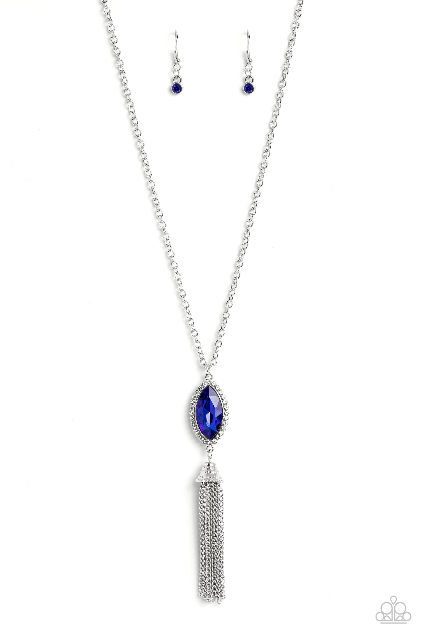 Tassel Tabloid - Blue Necklace - Paparazzi - Dare2bdazzlin N Jewelry