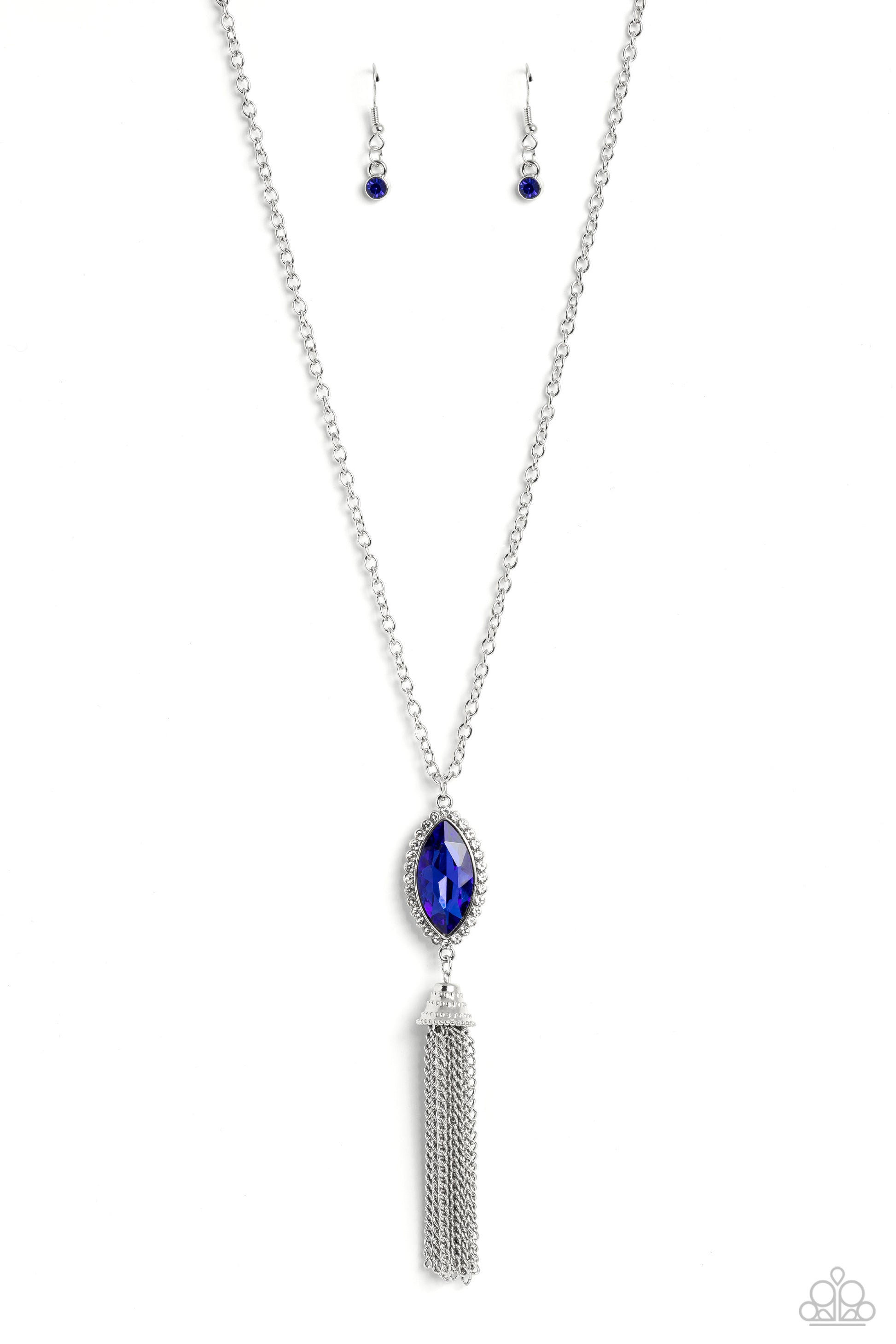 Tassel Tabloid - Blue Necklace - Paparazzi - Dare2bdazzlin N Jewelry