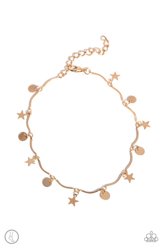 BEACH You To It - Gold Anklet - Paparazzi - Dare2bdazzlin N Jewelry