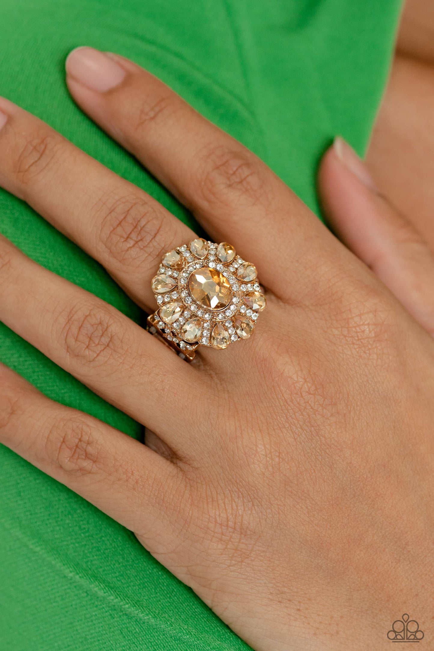 GLIMMER and Spice - Gold Ring - Paparazzi - Dare2bdazzlin N Jewelry