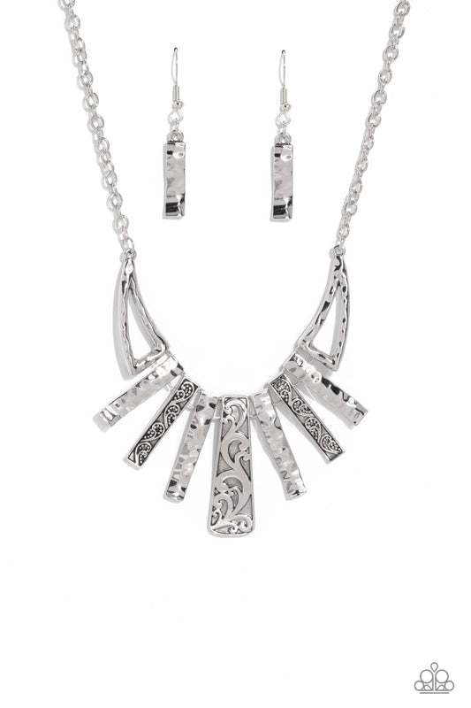 Paisley Pastime - Silver Necklace - Paparazzi - Dare2bdazzlin N Jewelry