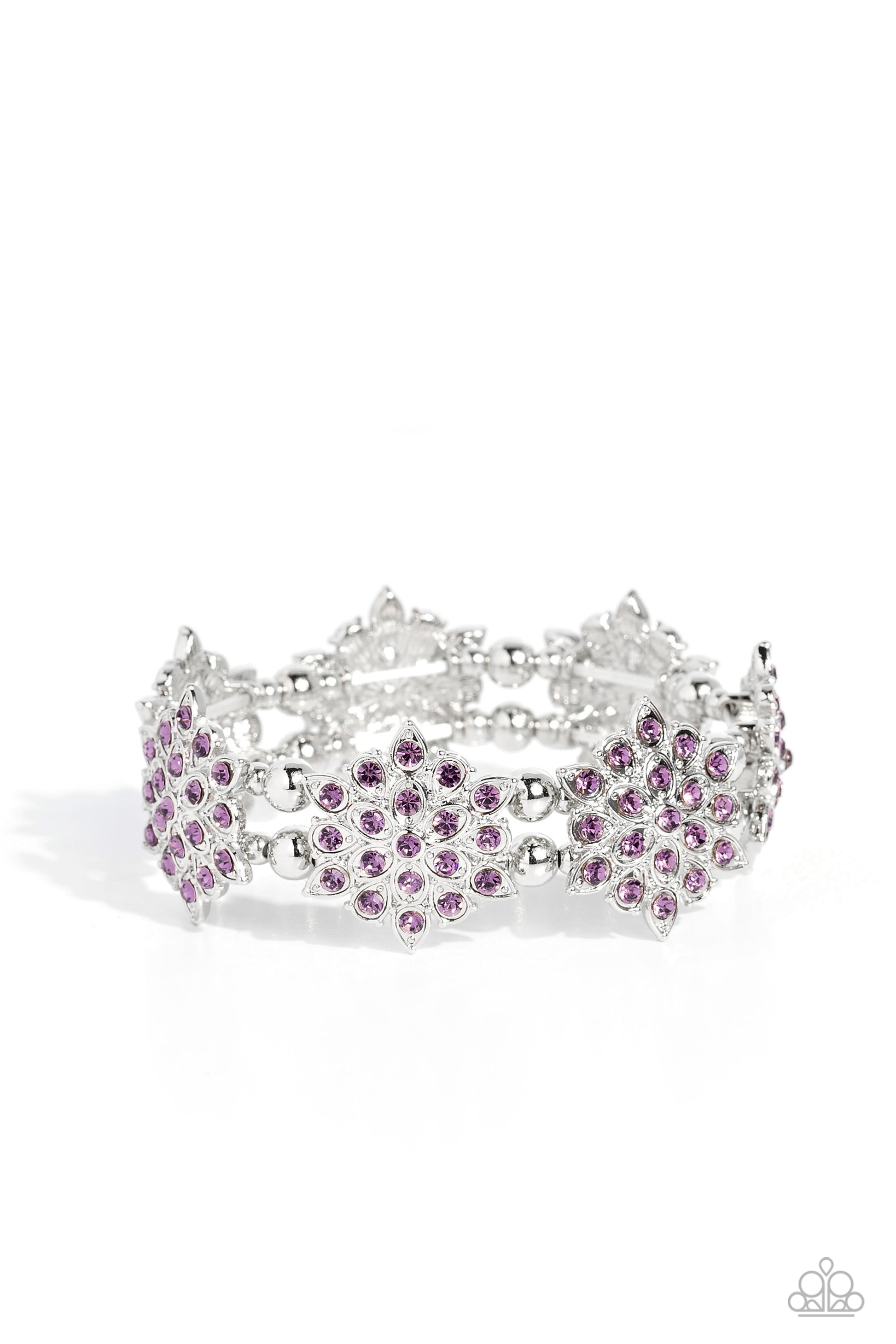 Scintillating Snowflakes - Purple Bracelet - Paparazzi - Dare2bdazzlin N Jewelry