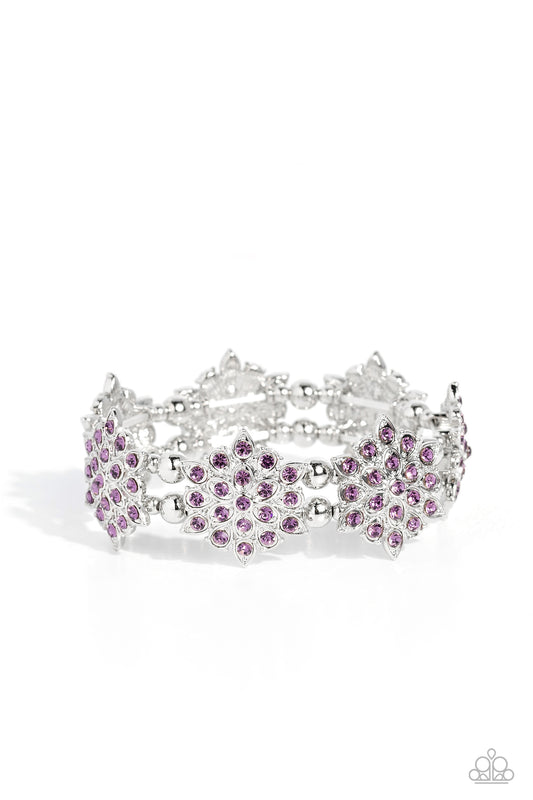 Scintillating Snowflakes - Purple Bracelet - Paparazzi - Dare2bdazzlin N Jewelry