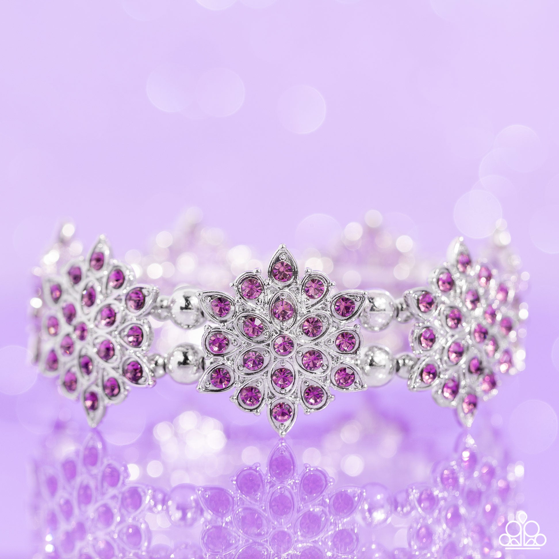 Scintillating Snowflakes - Purple Bracelet - Paparazzi - Dare2bdazzlin N Jewelry