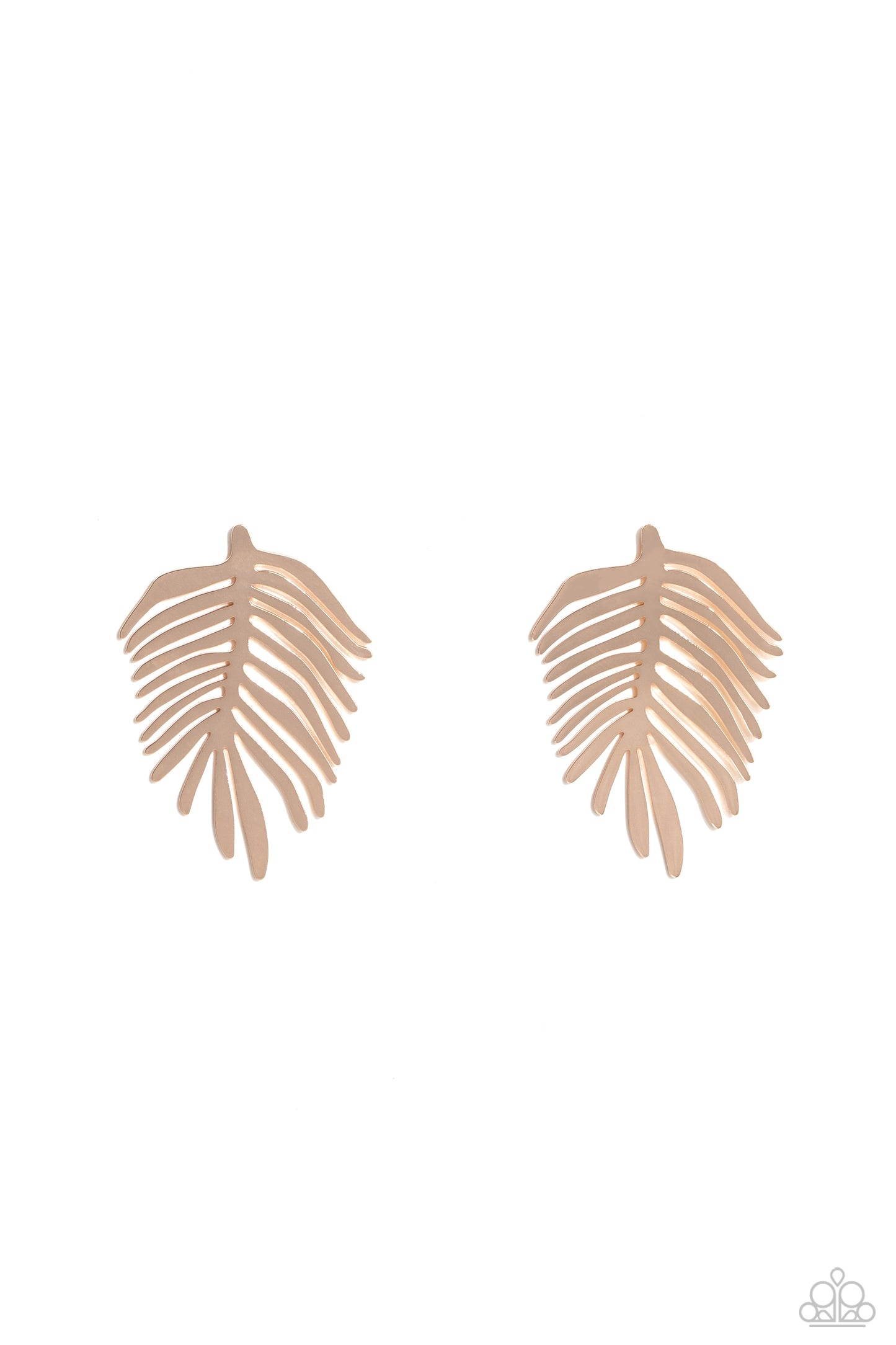 The FROND Row - Gold Earring - Paparazzi - Dare2bdazzlin N Jewelry