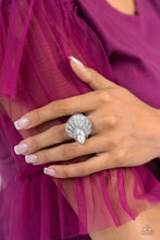 Load image into Gallery viewer, Fan Dance Dazzle - White Ring - Paparazzi - Dare2bdazzlin N Jewelry
