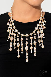 Alluring - Gold - 2023 Zi Collection Necklace - Dare2bdazzlin N Jewelry