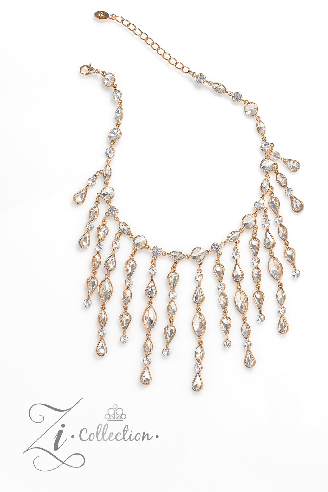 Alluring - Gold - 2023 Zi Collection Necklace - Dare2bdazzlin N Jewelry