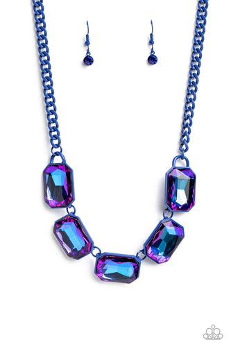 Emerald City Couture - Blue Necklace - Paparazzi - Dare2bdazzlin N Jewelry