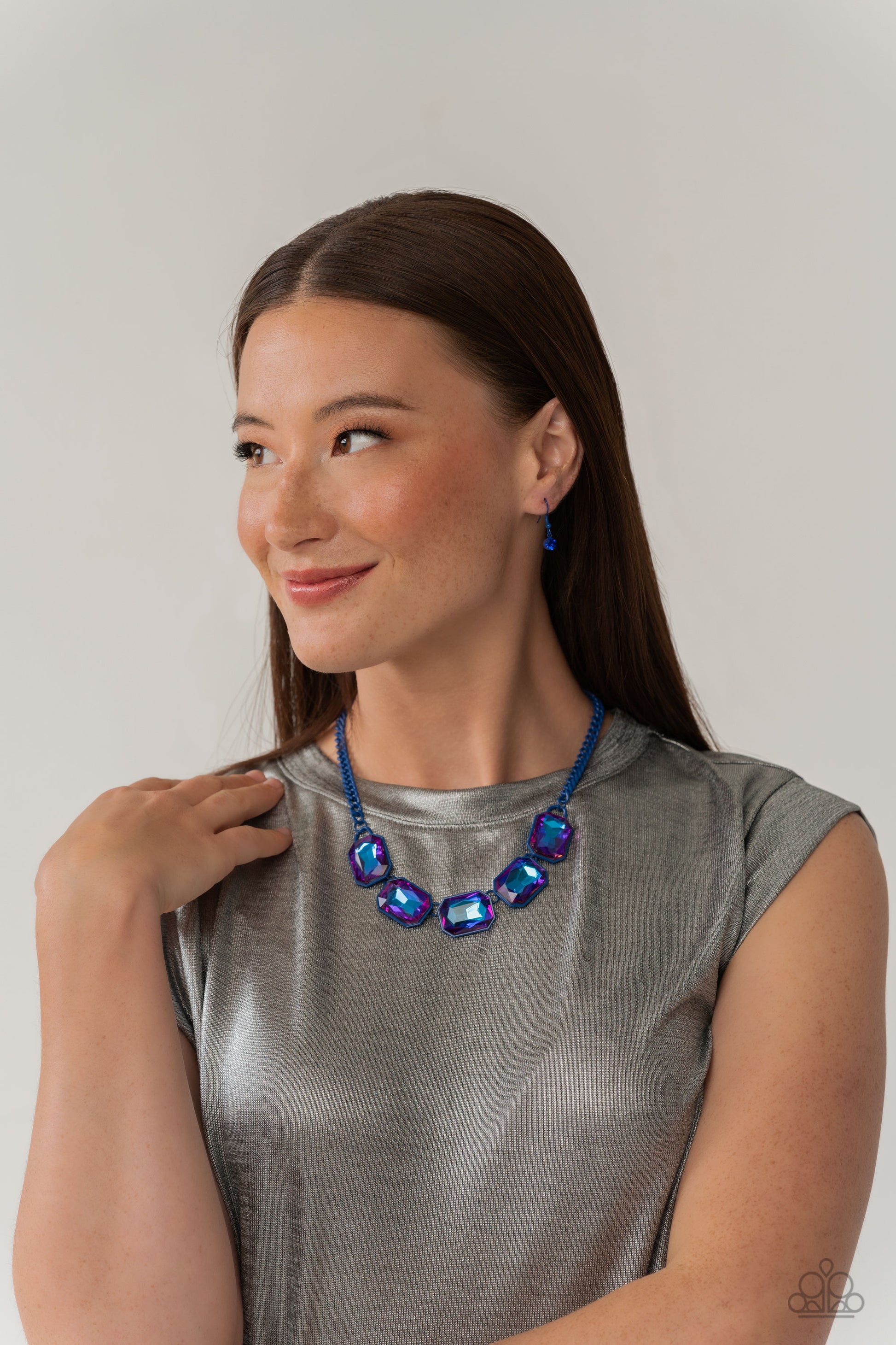 Emerald City Couture - Blue Necklace - Paparazzi - Dare2bdazzlin N Jewelry