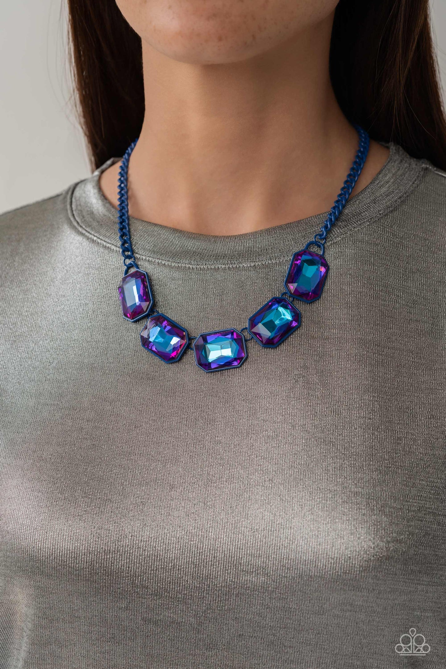 Emerald City Couture - Blue Necklace - Paparazzi - Dare2bdazzlin N Jewelry