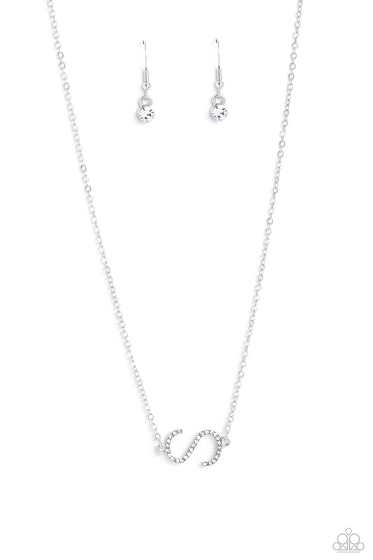 INITIALLY Yours - S - White Necklace - Paparazzi - Dare2bdazzlin N Jewelry
