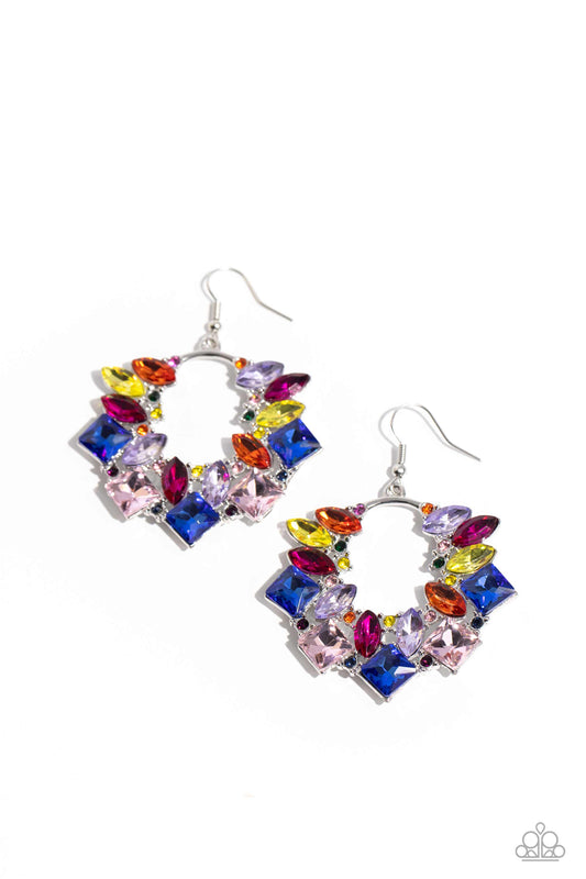 Wreathed in Watercolors - Multi Earring - Paparazzi - Dare2bdazzlin N Jewelry
