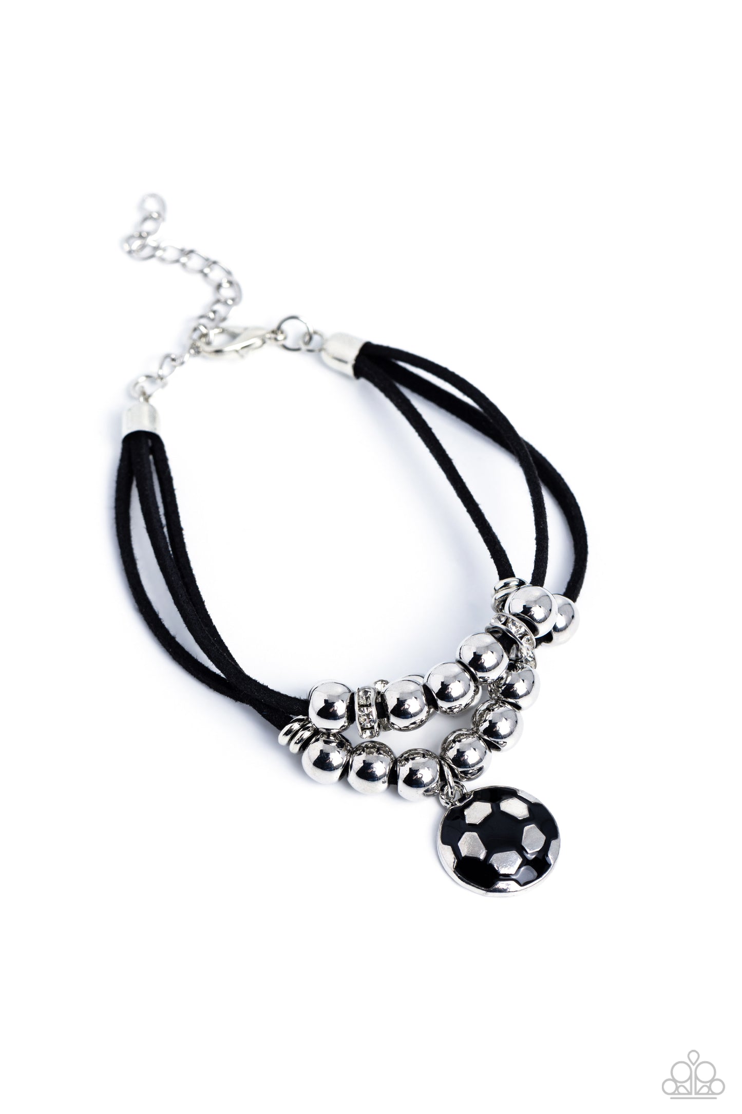 Soccer Player - Black Bracelet - Paparazzi - Dare2bdazzlin N Jewelry