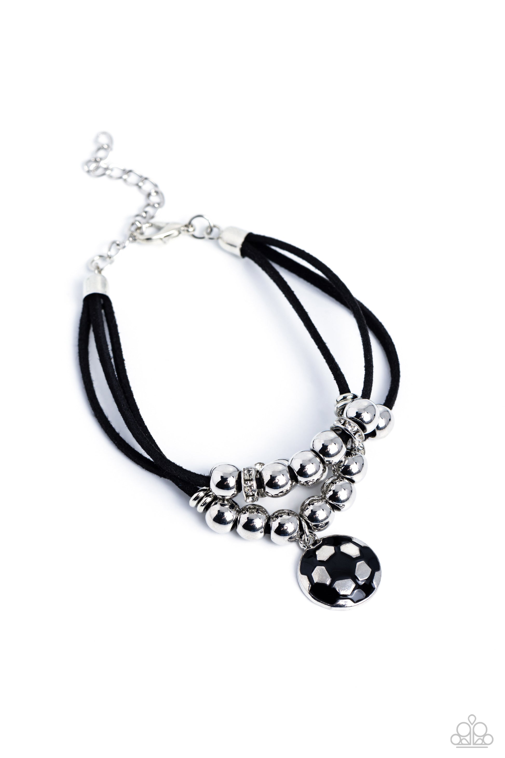 Soccer Player - Black Bracelet - Paparazzi - Dare2bdazzlin N Jewelry