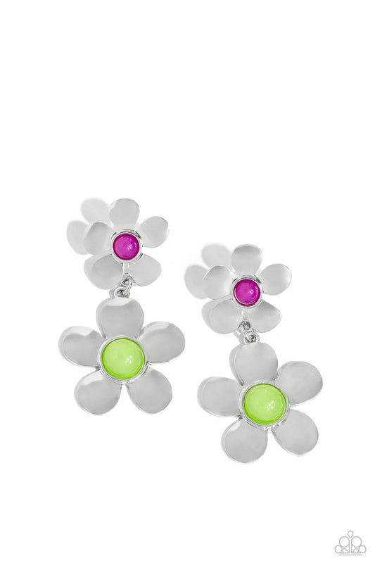 Fashionable Florals - Green Earring - Paparazzi - Dare2bdazzlin N Jewelry